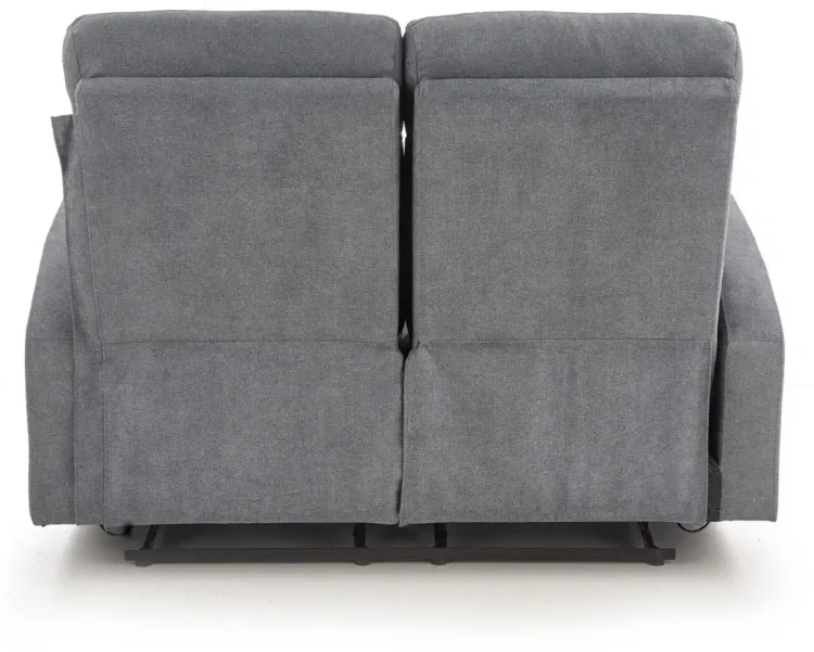 Sofa Oslo 2S podwójna z podnóżkiem ciemny popiel