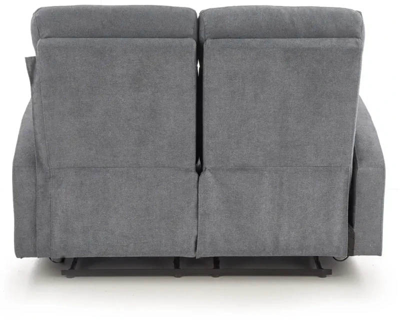 Sofa Oslo 2S podwójna z podnóżkiem ciemny popiel