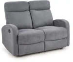 Sofa Oslo 2S podwójna z podnóżkiem ciemny popiel