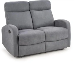 Sofa Oslo 2S podwójna z podnóżkiem ciemny popiel