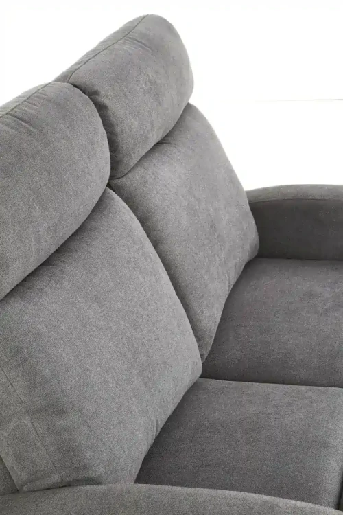 Sofa Oslo 2S podwójna z podnóżkiem ciemny popiel