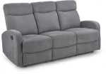 Sofa Oslo 3S z rozkładanym podnóżkiem ciemny popiel