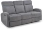 Sofa Oslo 3S z rozkładanym podnóżkiem ciemny popiel