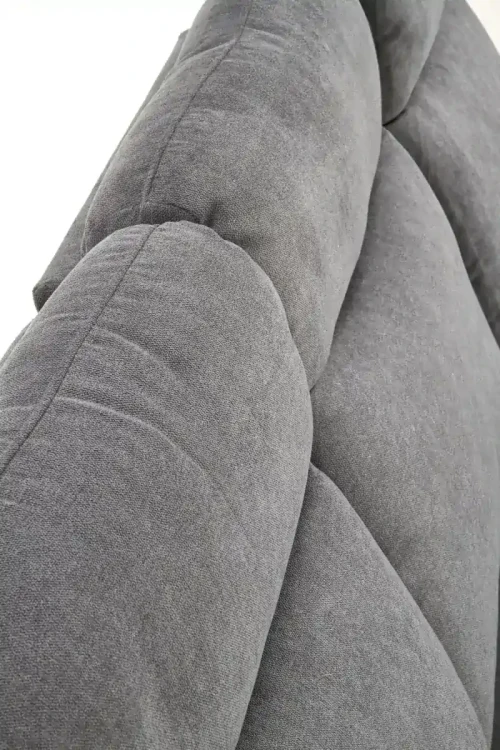 Sofa Oslo 3S z rozkładanym podnóżkiem ciemny popiel