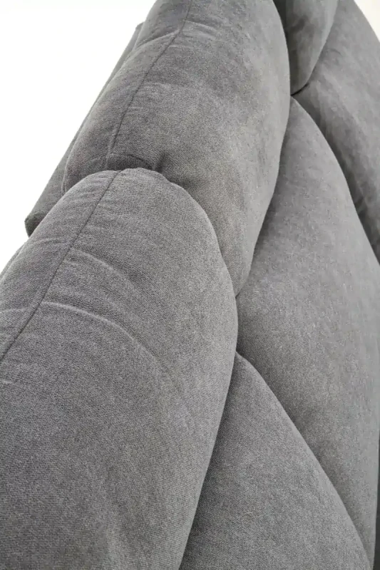 Sofa Oslo 3S z rozkładanym podnóżkiem ciemny popiel