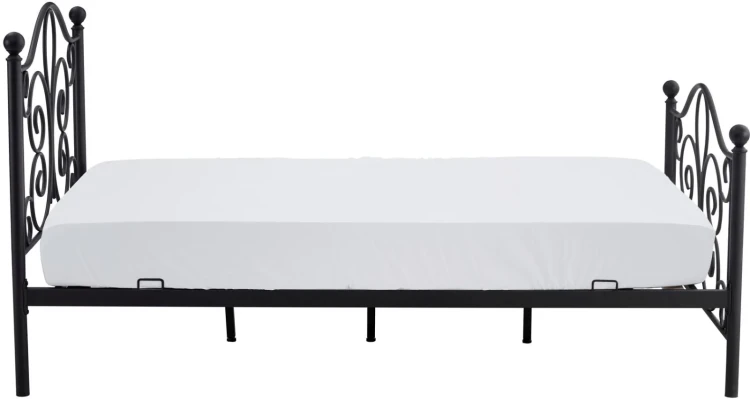 Łóżko pojedyncze Panama 120x200cm czarny
