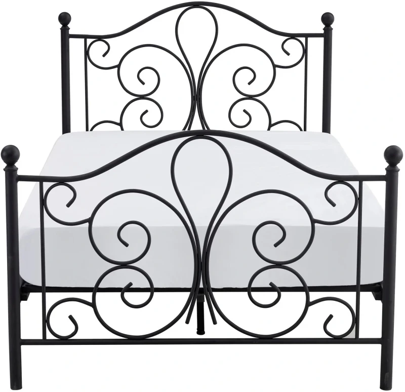 Łóżko pojedyncze Panama 120x200cm czarny