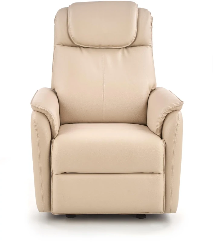 Fotel wypoczynkowy Paradise z funkcją elektrycznego rozkładania oraz funkcją kołyski do salonu kremowy
