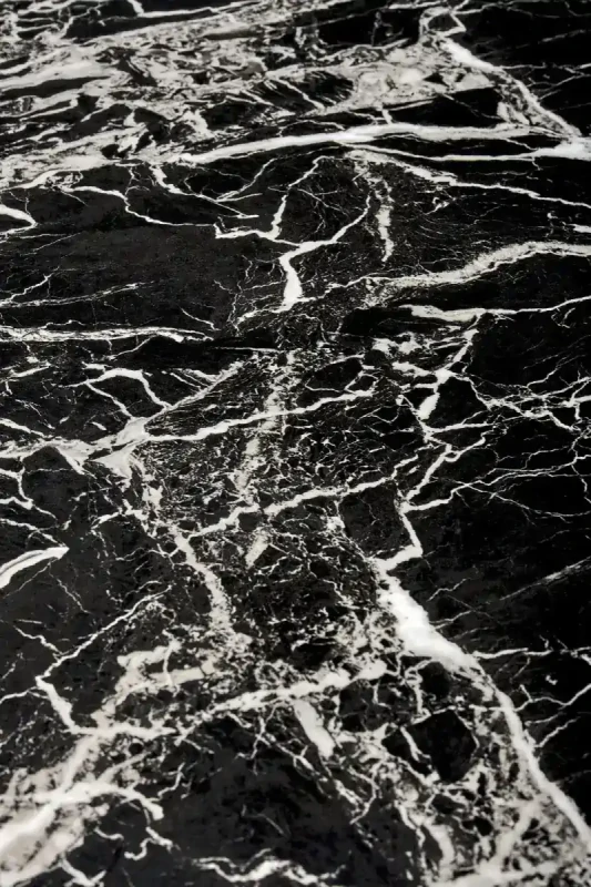 Stół okrągły Raymond 2 100 cm do jadalni blat szkło czarny marmur/złoty