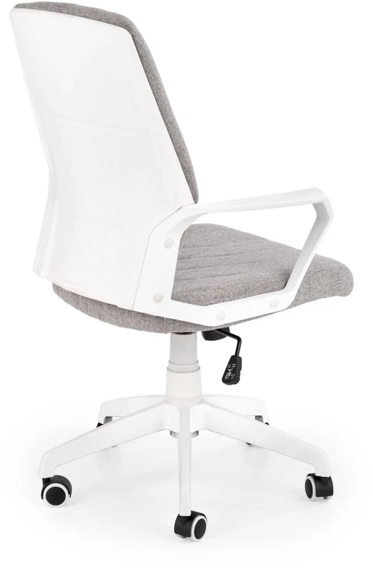 Fotel obrotowy Spin 2 z mechanizmem TILT do biura jasny popiel/biały