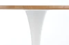 Stół okrągły Sting 80 cm skandynawski dąb naturalny / biały