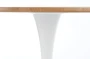 Stół okrągły Sting 80 cm skandynawski dąb naturalny / biały
