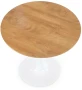 Stół okrągły Sting 80 cm skandynawski dąb naturalny / biały
