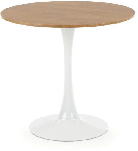 Stół okrągły Sting  80 cm skandynawski dąb naturalny / biały