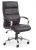 Fotel gabinetowy Teksas 63 cm obrotowy skóra licowa z mechanizmem TILT czarny