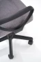 Fotel obrotowy Timmy 52 cm z siatką do pokoju młodzieżowego popiel/czarny