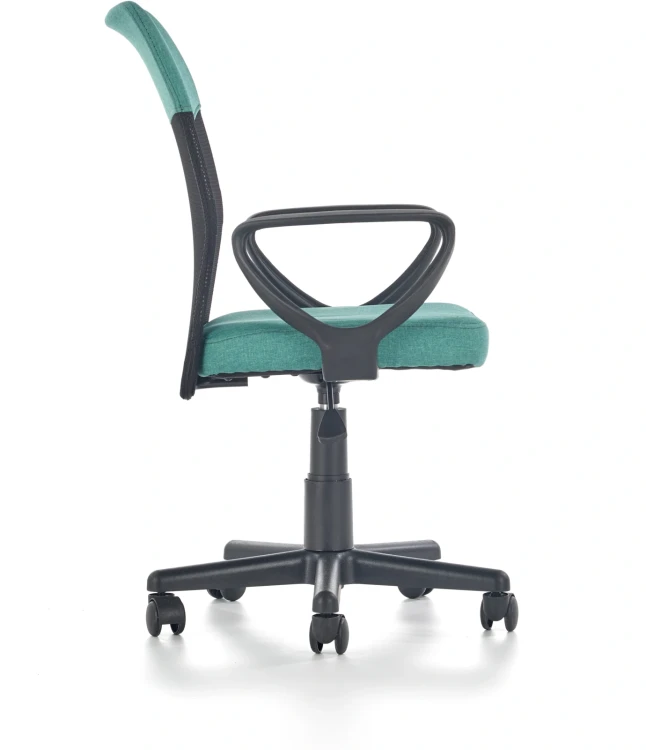 Fotel obrotowy Timmy 52 cm z siatką do pokoju młodzieżowego turkusowy