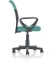 Fotel obrotowy Timmy 52 cm z siatką do pokoju młodzieżowego turkusowy
