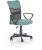 Fotel obrotowy Timmy 52 cm z siatką do pokoju młodzieżowego turkusowy
