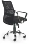 Fotel obrotowy Tony 58 cm nowoczesny z mechanizmem TILT do biura czarny