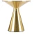 Stolik kawowy Tribeca 50 cm ława okrągła blat ceramiczny biały marmur / złoty