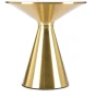 Stolik kawowy Tribeca 50 cm ława okrągła blat ceramiczny biały marmur / złoty