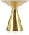 Stolik kawowy Tribeca 50 cm ława okrągła blat ceramiczny czarny marmur / złoty