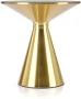 Stolik kawowy Tribeca 50 cm ława okrągła blat ceramiczny czarny marmur / złoty