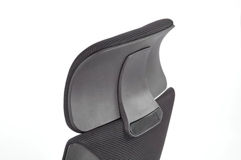 Fotel biurowy obrotowy Valdez z regulowanym zagłówkiem czarny