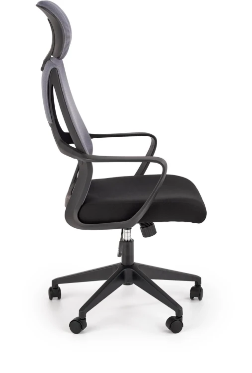 Fotel obrotowy Valdez 64 cm z mechanizmem TILT do biura popiel / czarny