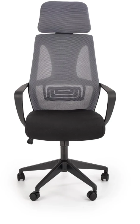 Fotel obrotowy Valdez 64 cm z mechanizmem TILT do biura popiel / czarny