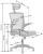 Fotel obrotowy Valor 64 cm z mechanizmem TILT do biura czarny / popielaty