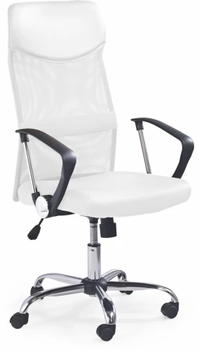 Fotel obrotowy Vire z mechanizmem TILT do biura tkanina membranowa biały