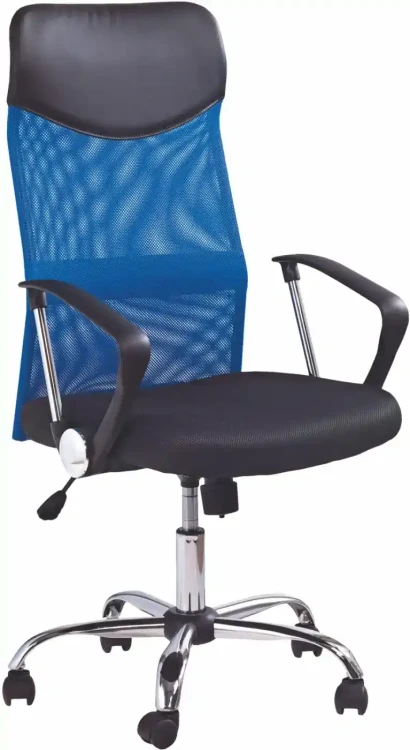 Fotel obrotowy Vire z mechanizmem TILT do biura tkanina membranowa niebieski