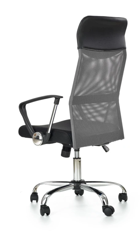 Fotel obrotowy Vire z mechanizmem TILT do biura tkanina membranowa popiel
