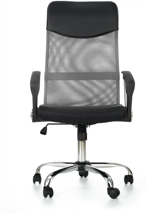 Fotel obrotowy Vire z mechanizmem TILT do biura tkanina membranowa popiel