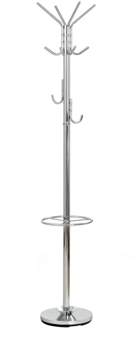 Wieszak na ubrania W24 stojący metalowy do przedpokoju chrom
