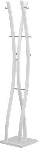 Wieszak na ubrania W50 stojący metalowy do przedpokoju biały