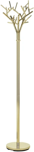 Wieszak na ubrania W57 stojący metalowy do przedpokoju złoty