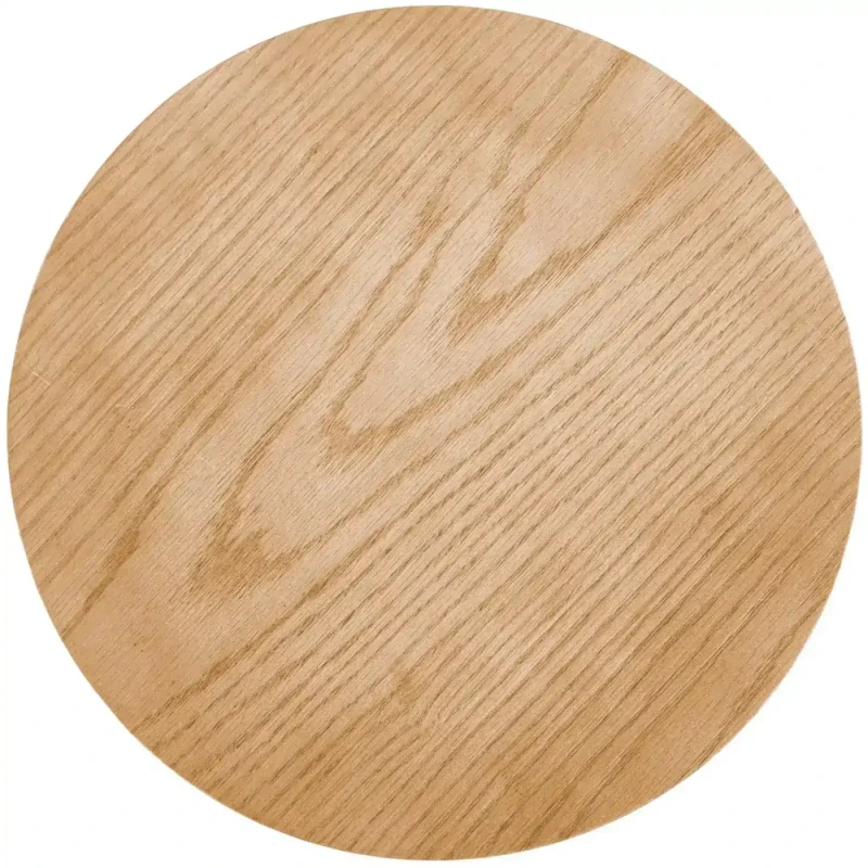 Stolik kawowy Woody-S 40 cm okrągły stelaż z litego drewna naturalny