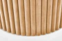 Stolik kawowy Woody-S 40 cm okrągły stelaż z litego drewna naturalny