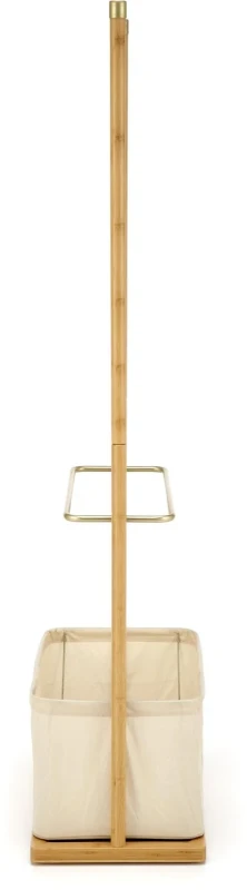 Wieszak na ubrania WU31 60 cm stojący z drewna do garderoby naturalny