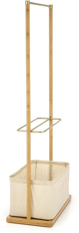 Wieszak na ubrania WU31 60 cm stojący z drewna do garderoby naturalny