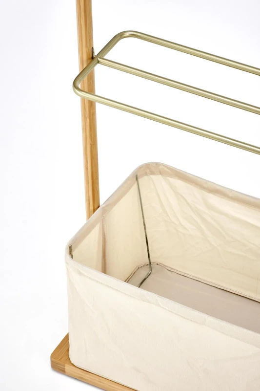 Wieszak na ubrania WU31 60 cm stojący z drewna do garderoby naturalny