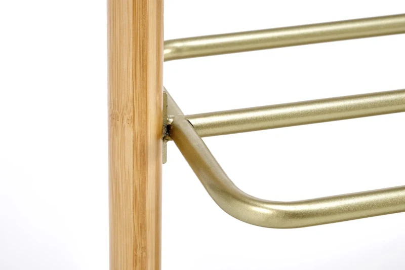 Wieszak na ubrania WU31 60 cm stojący z drewna do garderoby naturalny