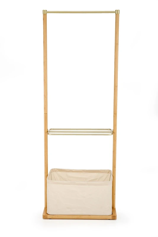 Wieszak na ubrania WU31 60 cm stojący z drewna do garderoby naturalny