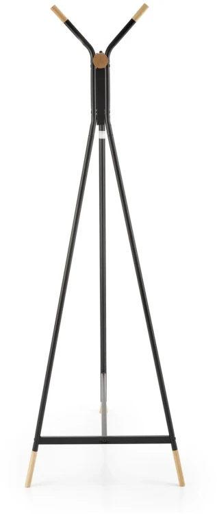 Wieszak na ubrania WU32 91 cm stojący metalowy do garderoby naturalny