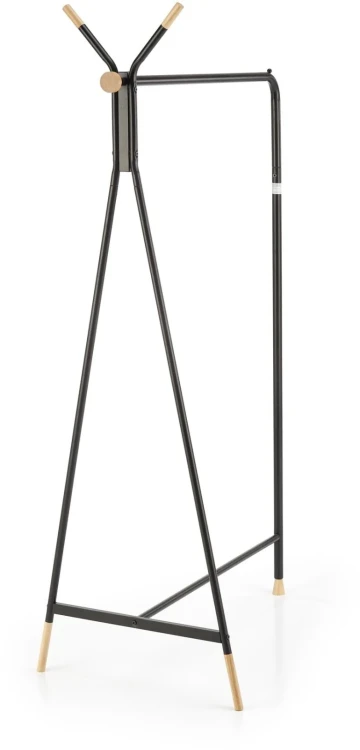 Wieszak na ubrania WU32 91 cm stojący metalowy do garderoby naturalny