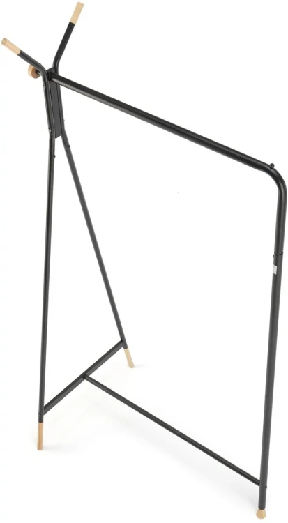 Wieszak na ubrania WU32 91 cm stojący metalowy do garderoby naturalny