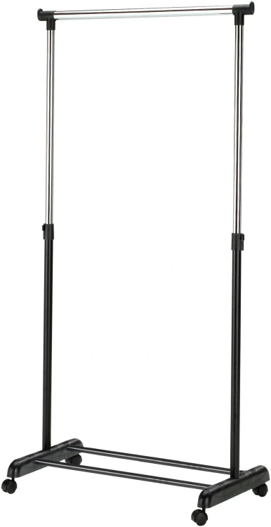 Wieszak na ubrania WU8 88 cm stojący metalowy do garderoby czarny